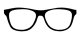 a simple illustration of glasses with black frames