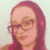 a poster-style image of a youngish white woman with long hair and glasses